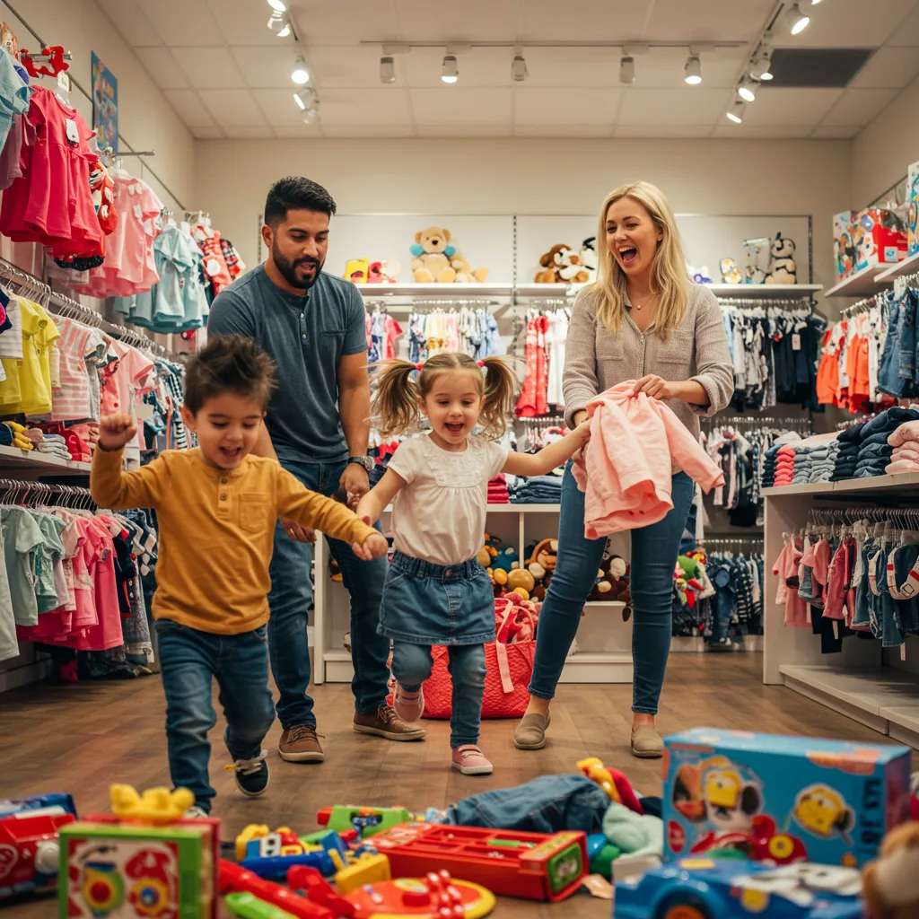 Enfant magasin de vetement joie