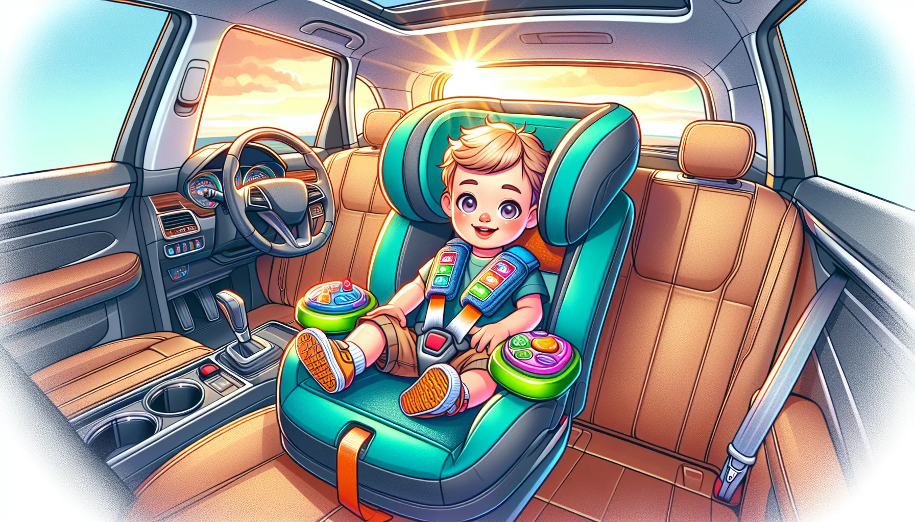 Astuce pour empêcher un enfant d'ouvrir son siège auto en pleine route