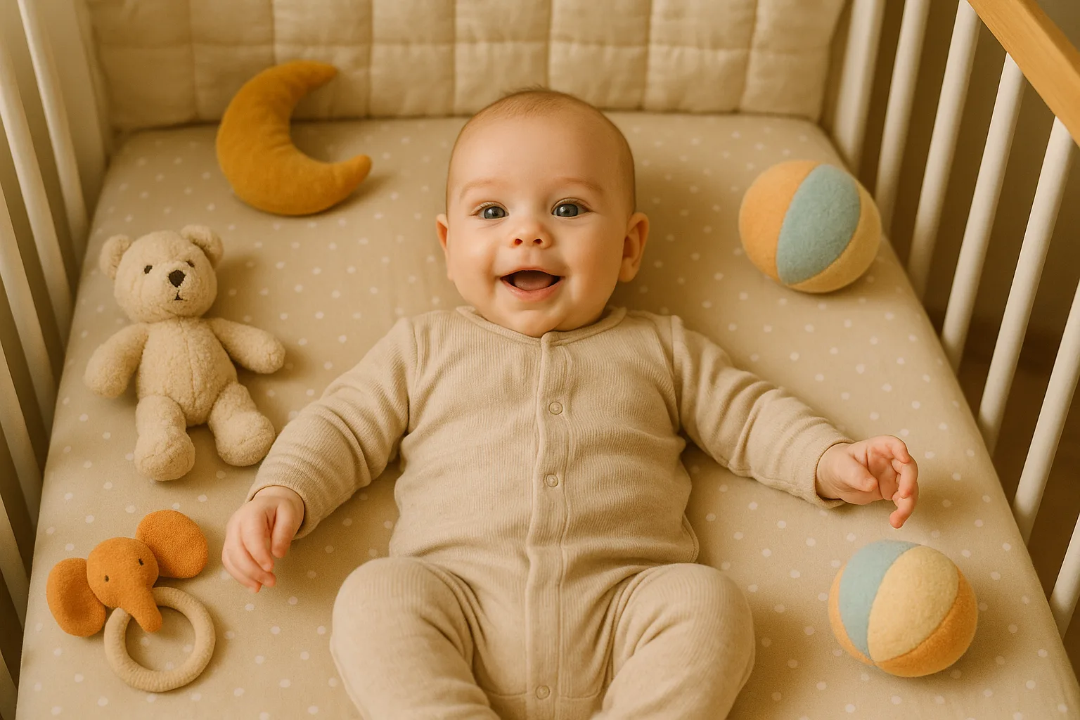 Bébé de 3 mois qui se retourne dans le lit : inquiétudes nocturnes des jeunes parents