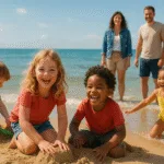 Que font vos enfants à la plage ? Des situations aussi drôles qu’improbables !