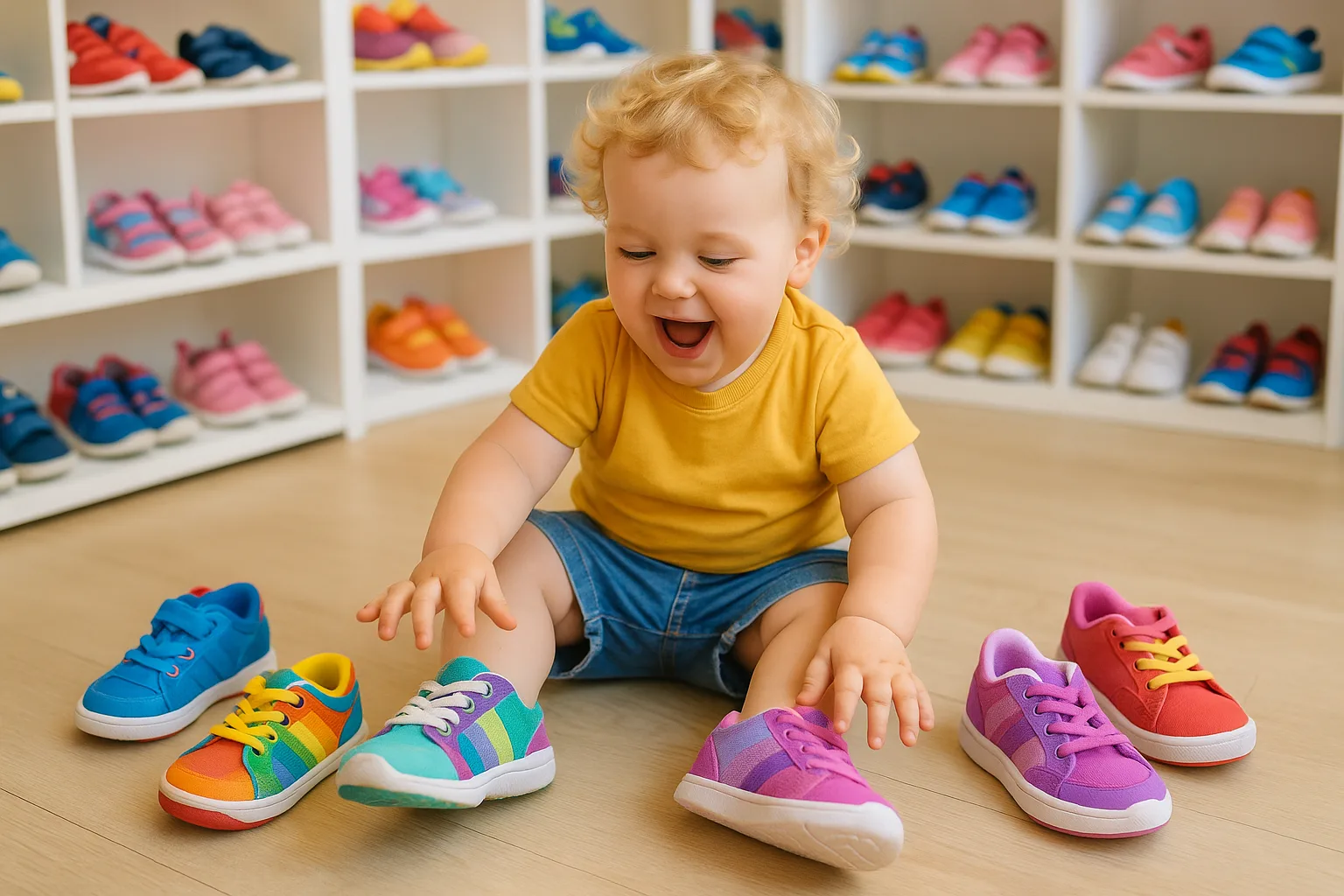 Trouver des chaussures adaptées pour un bébé aux pieds larges : un casse-tête ?