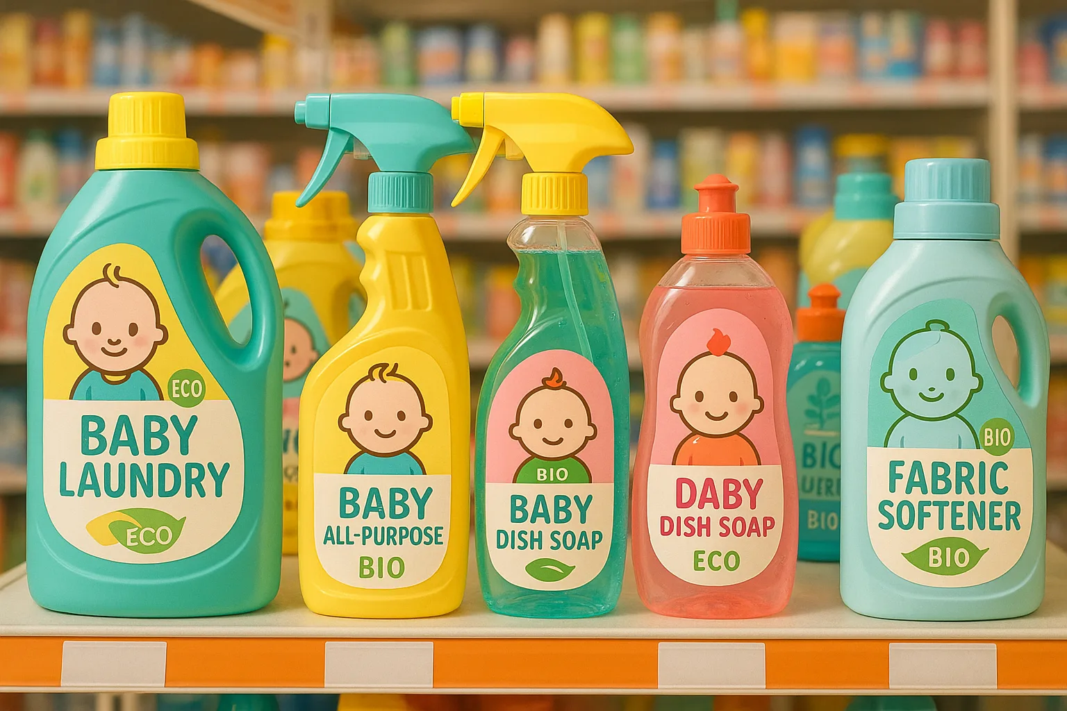 Les produits ménagers estampillés pour bébé : Réalité ou pur marketing ?