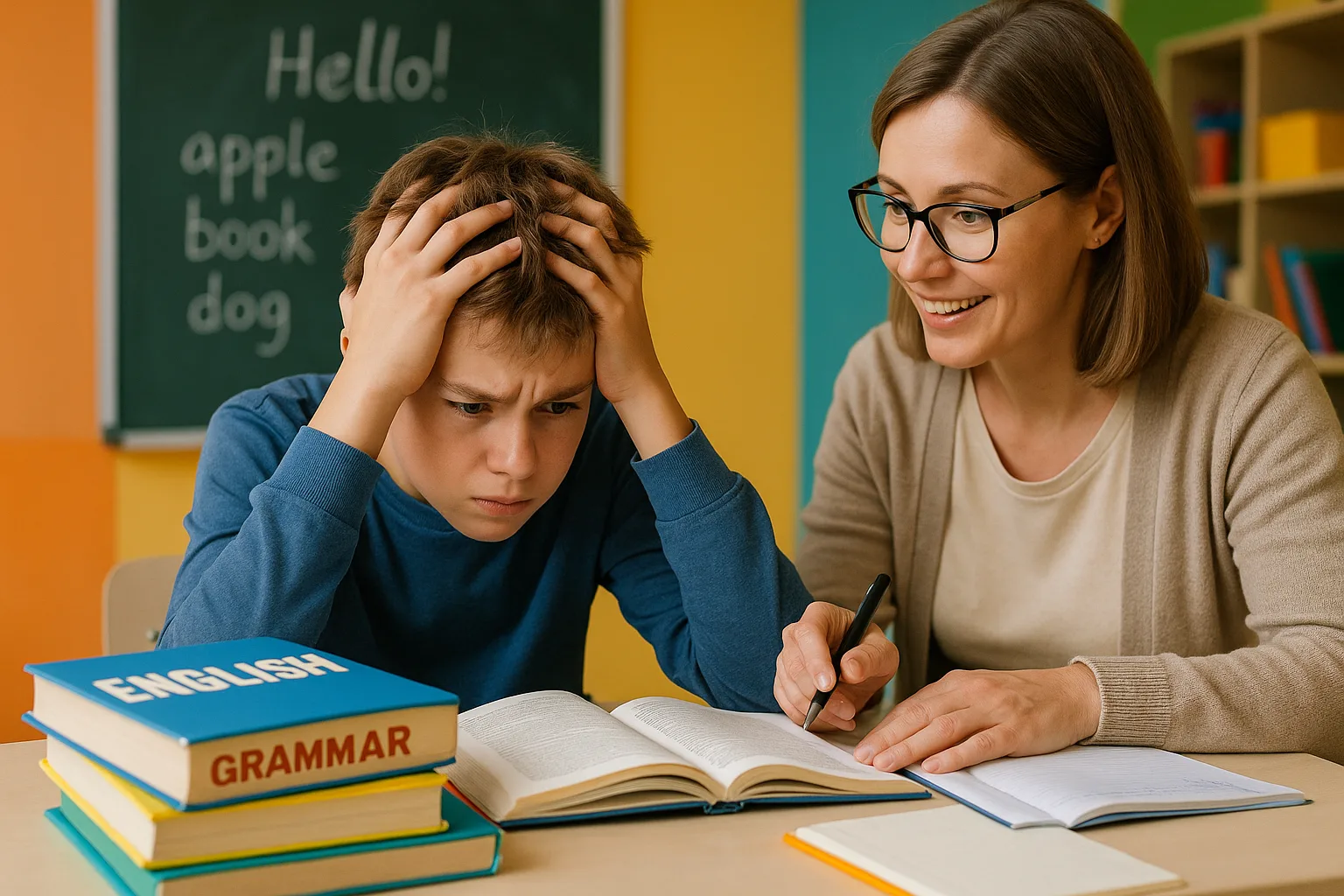 Défi des élèves face à l'apprentissage de l'anglais en 6e