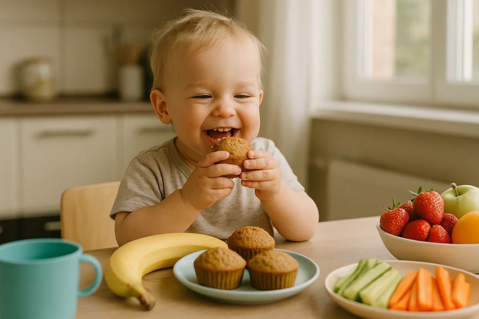 Trouver des idées de goûters sans sucre pour un bébé de 12 mois