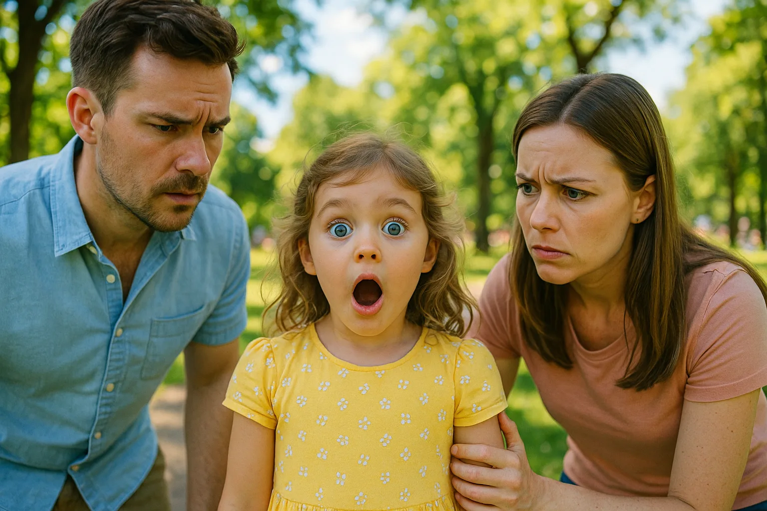 Quand les cris de ma fille transforment le parc en alerte générale !